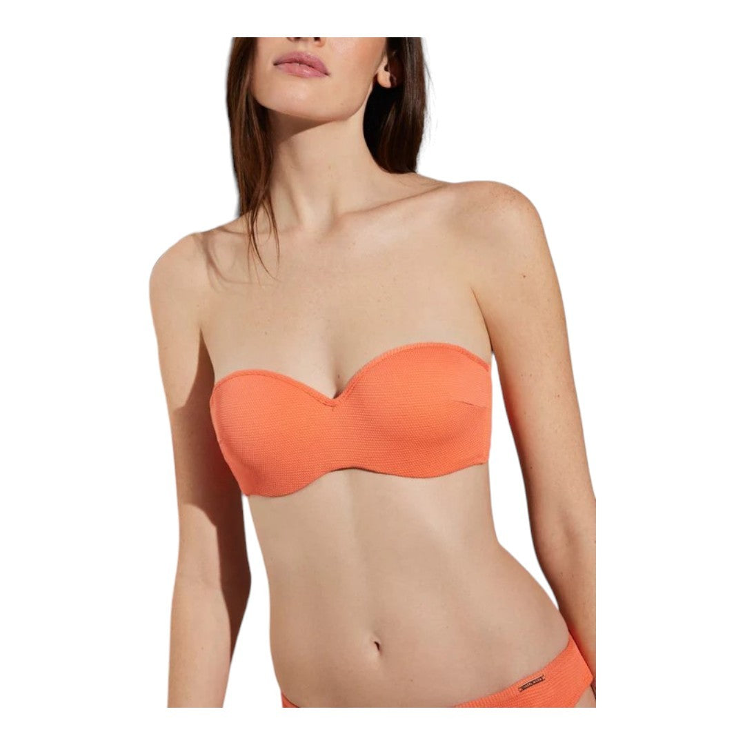 Ysabel Mora Top Bandaau Donna - 82631 - SALMON ORANGE