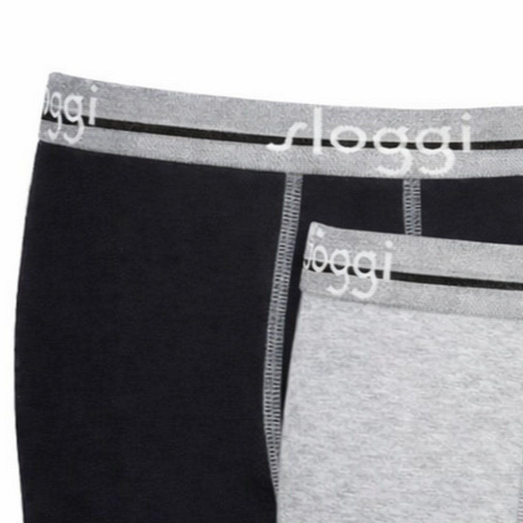 Sloggi 2pack Boxer  Lungo Uomo M013 -Grey Combination