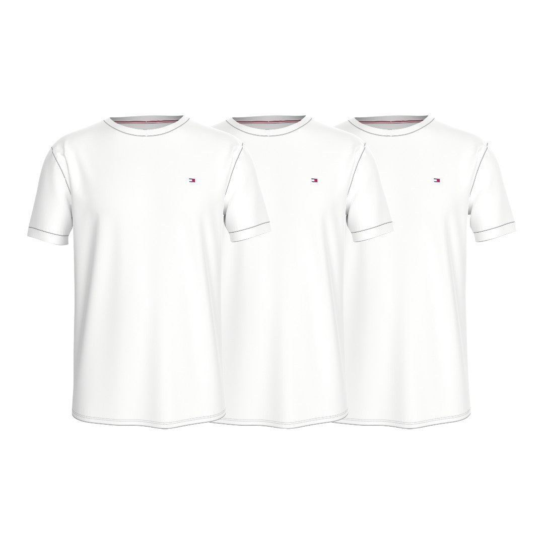 Tommy Hilfiger T-Shirt Uomo White 3Pack SS TEE - UM0UM03379-05E