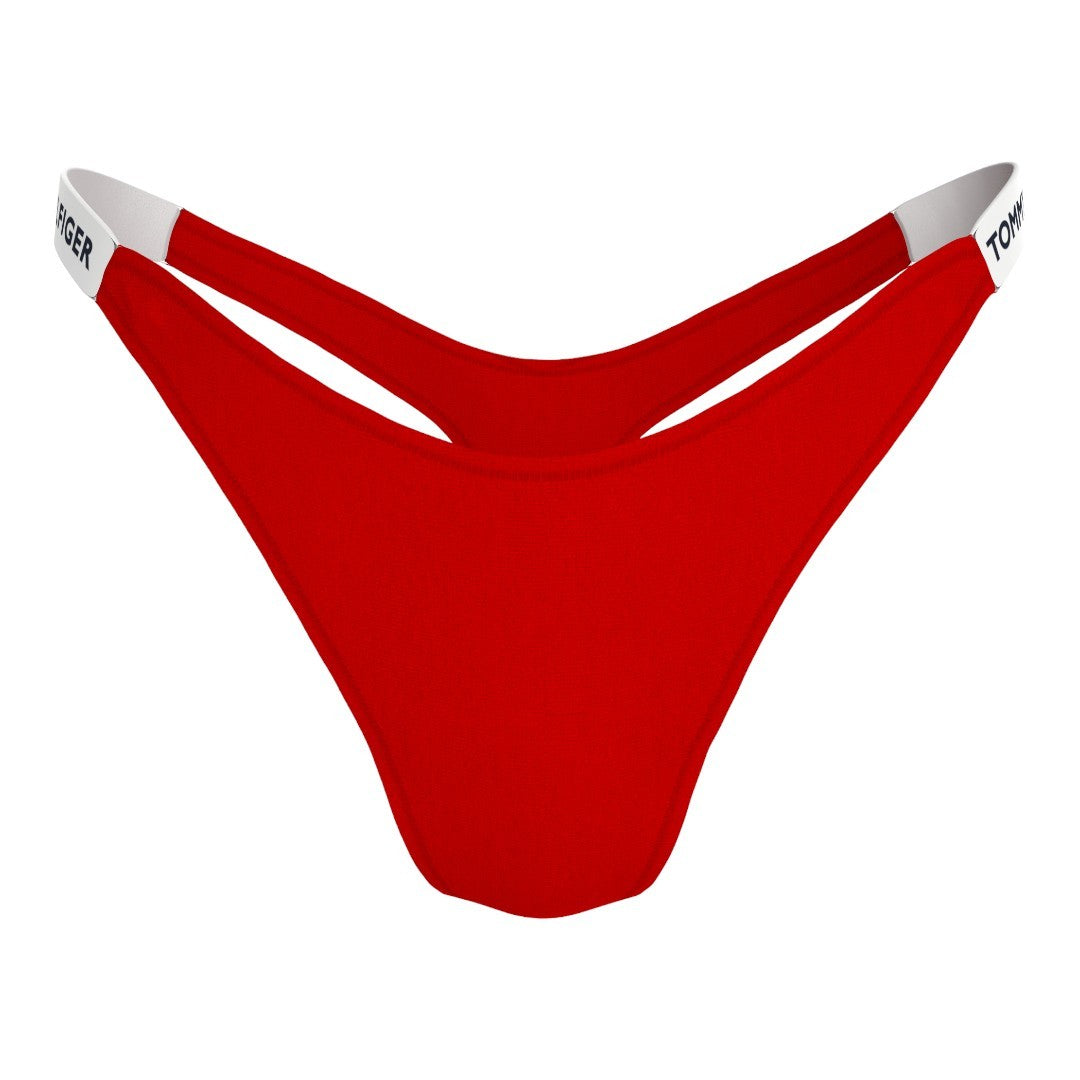 Tommy Hilfiger Slip Donna HIGH LEG THONG Red - UW0UW05615XLG_B