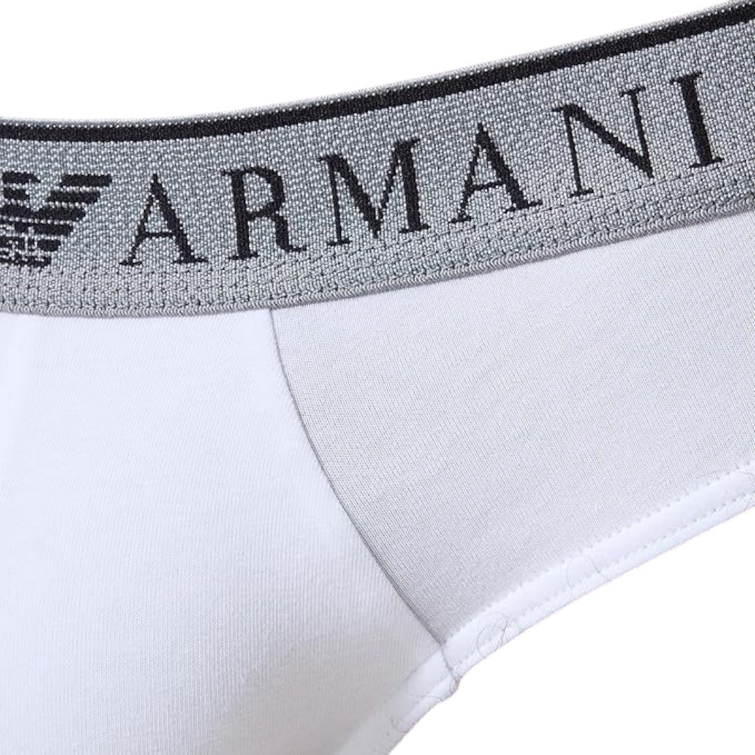 Emporio Armani Underwear Set 2 slip Nero/Bianco - 111733 4F720 10320