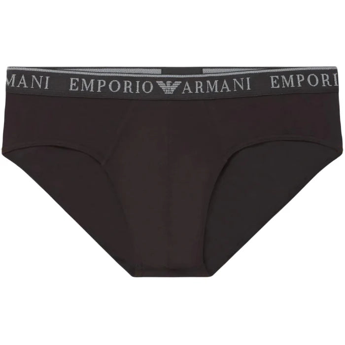 Emporio Armani Underwear Set 2 slip Nero-Nero - 111733 4F720 23820