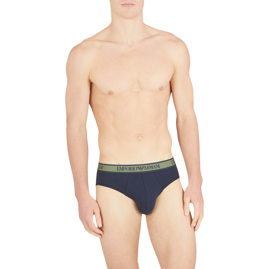 Emporio Armani Underwear Set 3-Pack Marine - 111734 4F717 70435