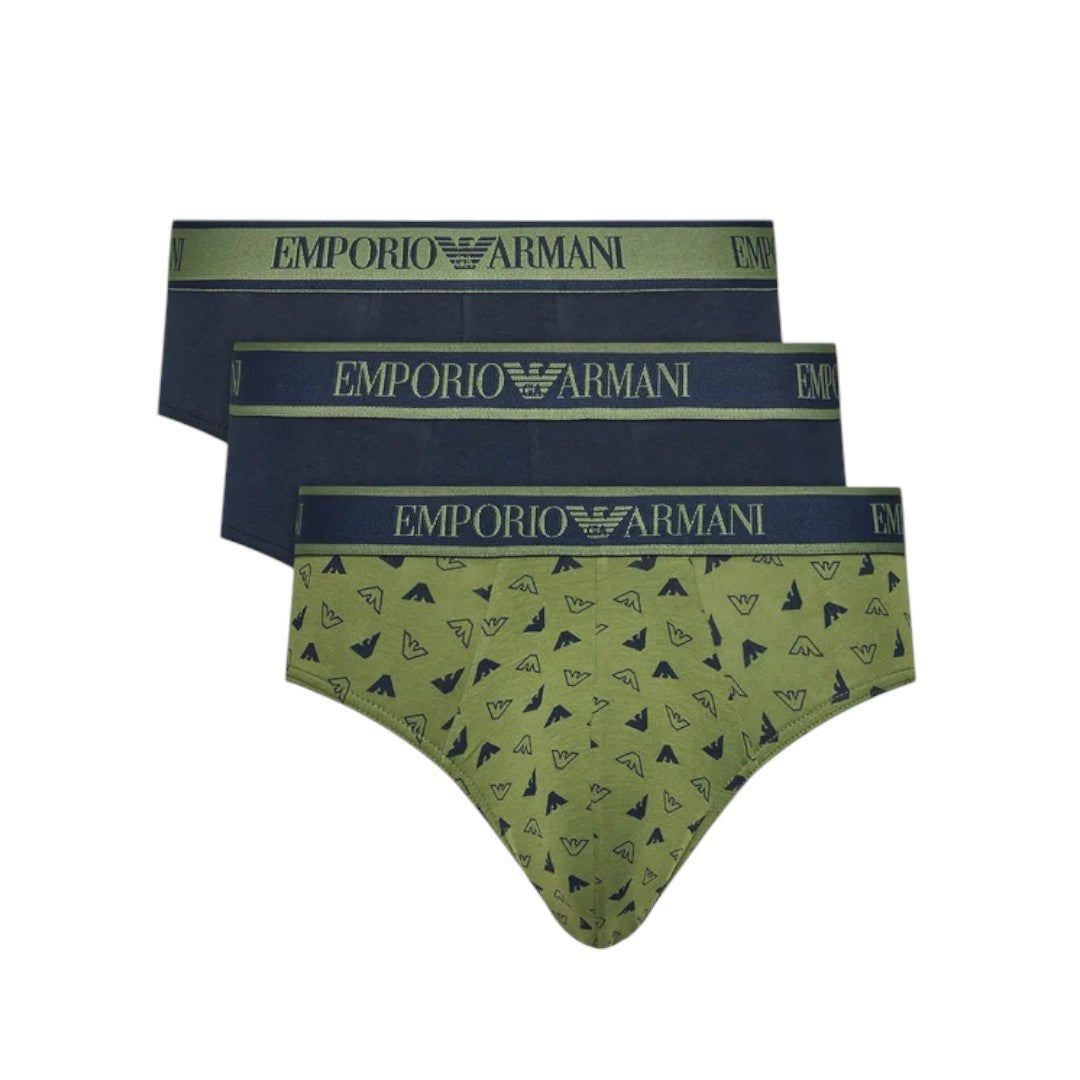 Emporio Armani Underwear Set 3 slip Marin-St Oliva-Marin - 112132 4F717 75436