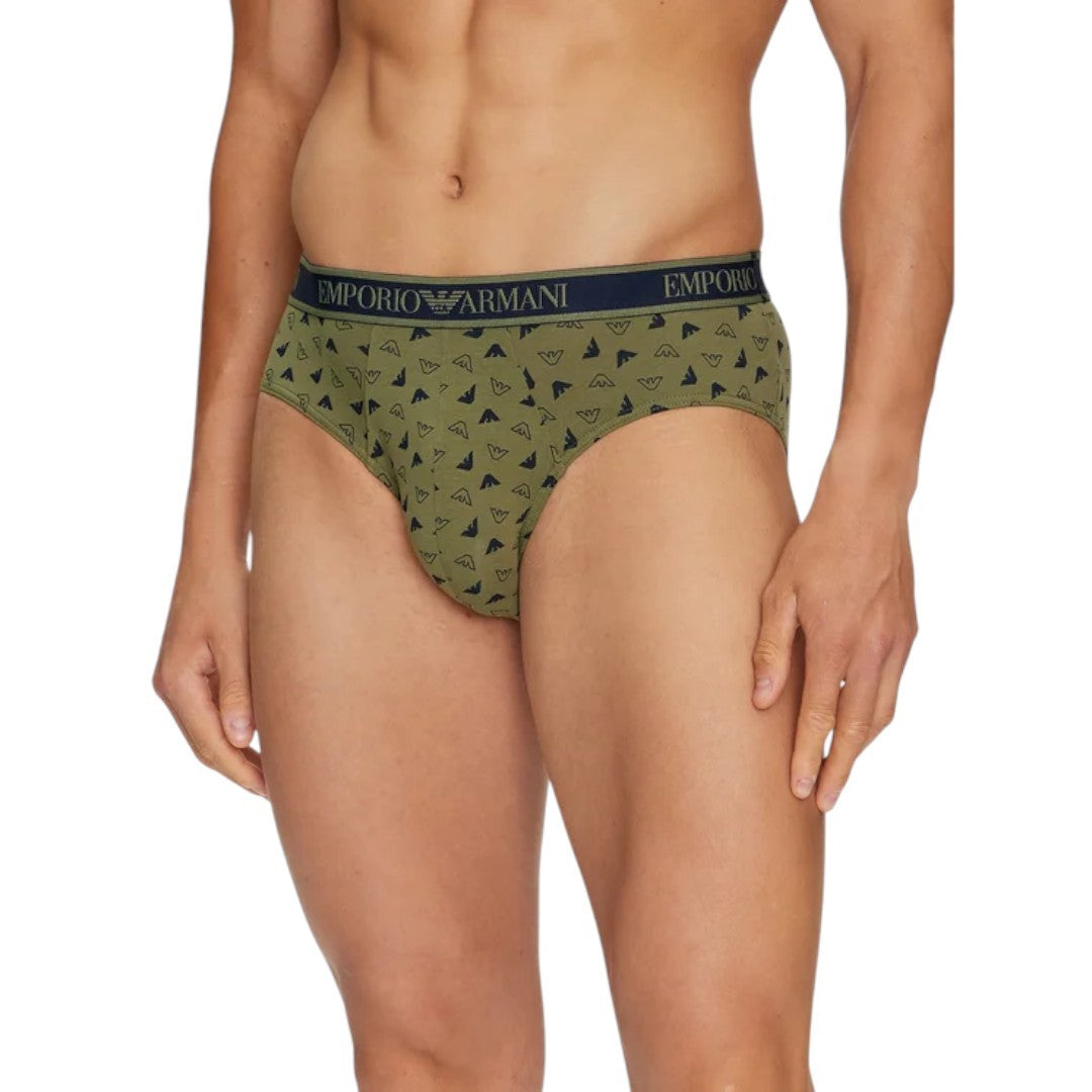 Emporio Armani Underwear Set 3 slip Marin-St Oliva-Marin - 112132 4F717 75436