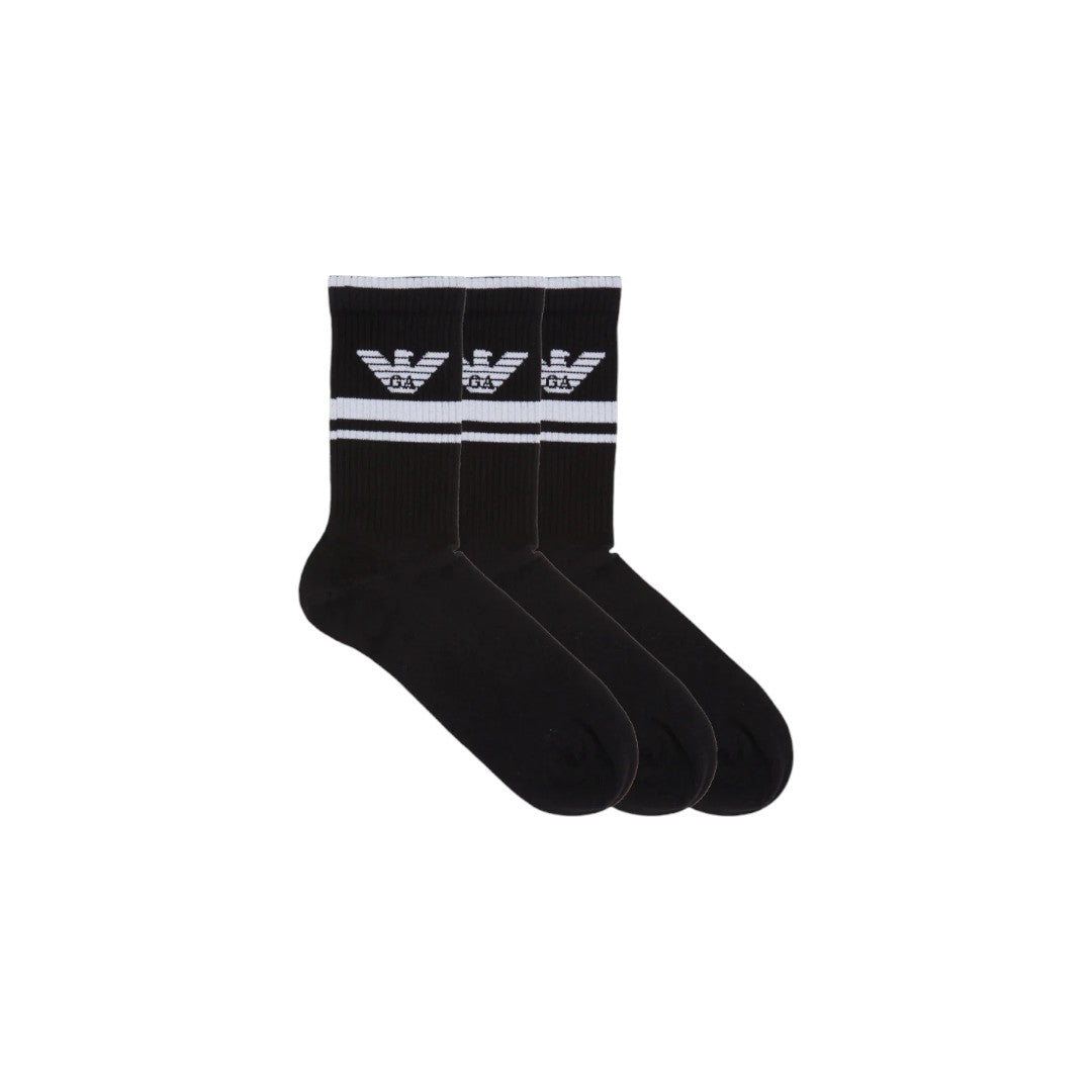 Emporio Armani Socks 3 pack Set Nero - 303133 4F301 00120